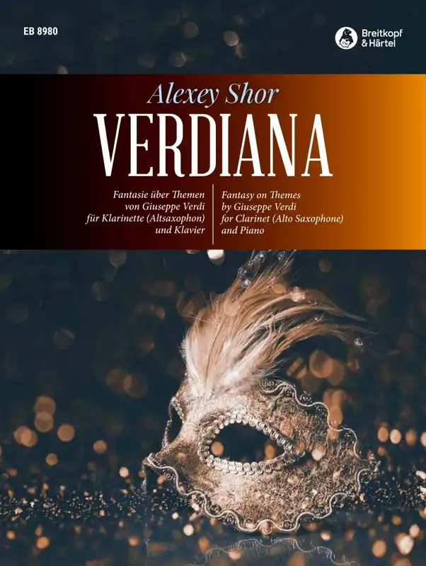 Pas Cher Breitkopf & Hartel Verdiana Fantasy on Themes by Giuseppe Verdi - Shor - Clarinet/Piano
