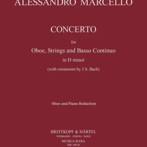 Soldes Musica Rara Concerto in D minor - Marcello/Voxman - Oboe/Piano Reducition - Sheet Music