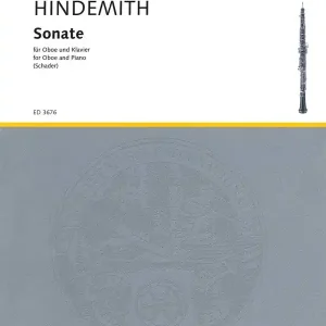 Schott Sonata - Hindemith/Schader - Oboe/Piano - Sheet Music Satisfait Ou Remboursé