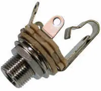 Yorkville Sound Switchcraft 1/4 Inch Female Long Bushing TRS Panel Jack Populaire