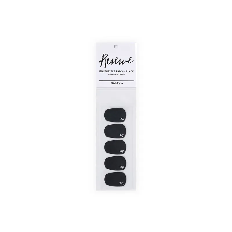 D‘Addario Woodwinds Reserve Mouthpiece Patch 5/Card - 0.8mm Black Authentique