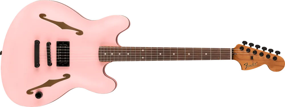 Fender Tom DeLonge Starcaster, Rosewood Fingerboard, Black Hardware - Satin Shell Pink Achat Immédiat