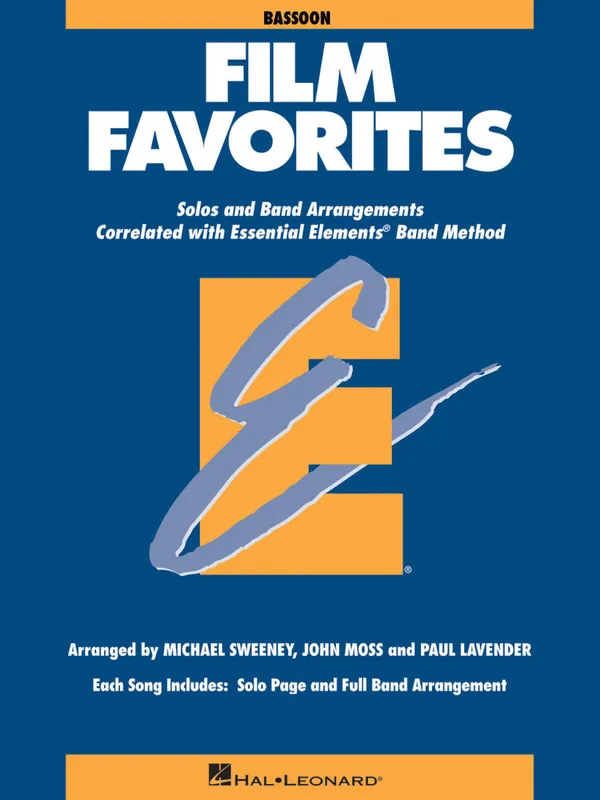 Quantité Limitée Hal Leonard Essential Elements Film Favorites - Sweeney/Lavender/Moss - Bassoon - Book