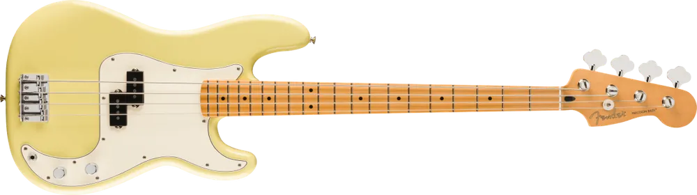 Fender Player II Precision Bass, Maple Fingerboard - Hialeah Yellow Nouvelle Collection