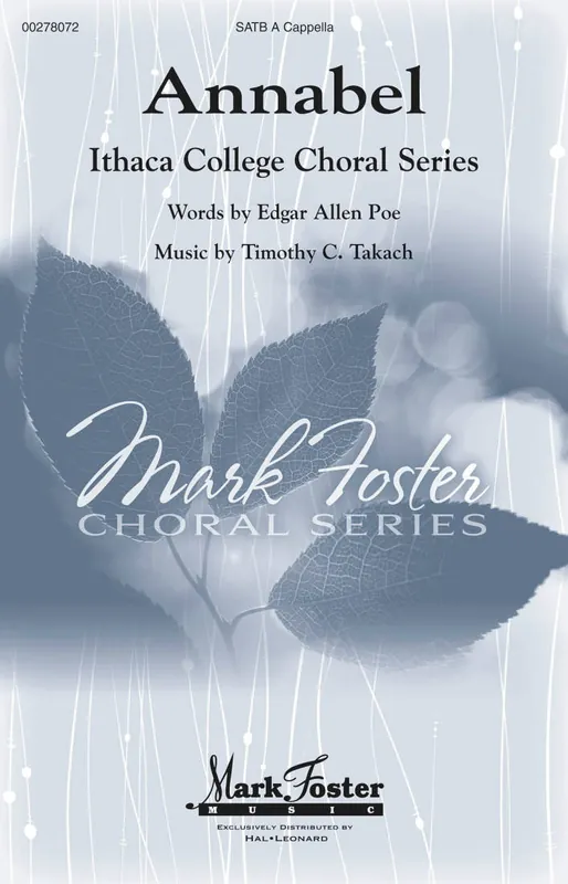 Acheter Direct Mark Foster Annabel - Poe/Takach - SATB