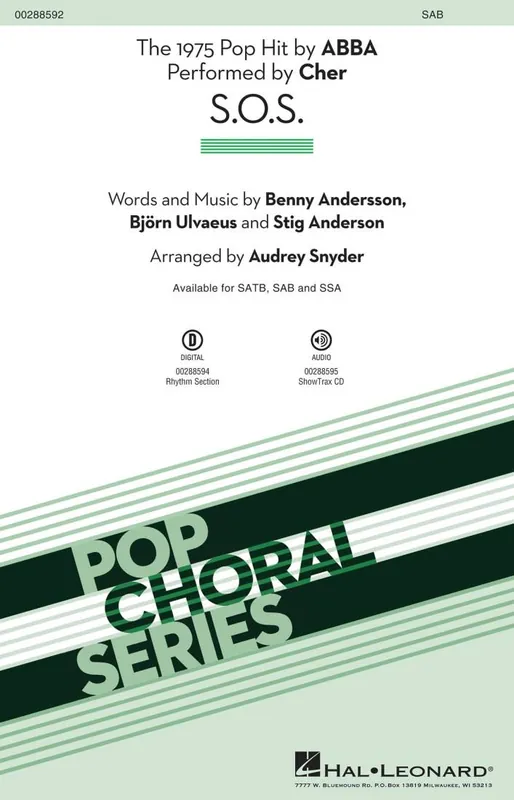 Top Vente Hal Leonard S.O.S. - ABBA/Snyder - SAB