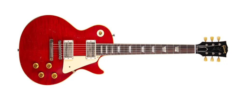 Gibson Custom Shop Murphy Lab Heavy Aged 1958 Les Paul Standard Reissue Electric Guitar - Sweet Cherry Dernier Modèle