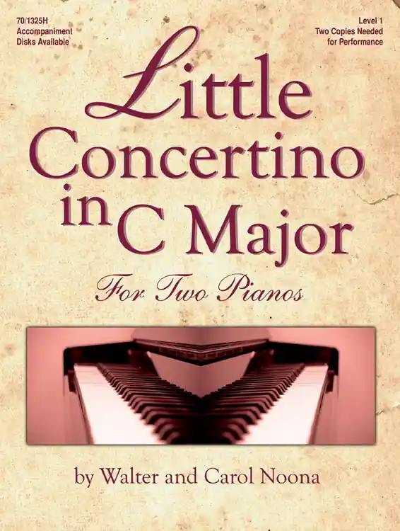 Lorenz Publishing Co. Little Concertino in C Major - Noona - Piano Duet (2 Pianos, 4 Hands) - Book Satisfait Ou Remboursé